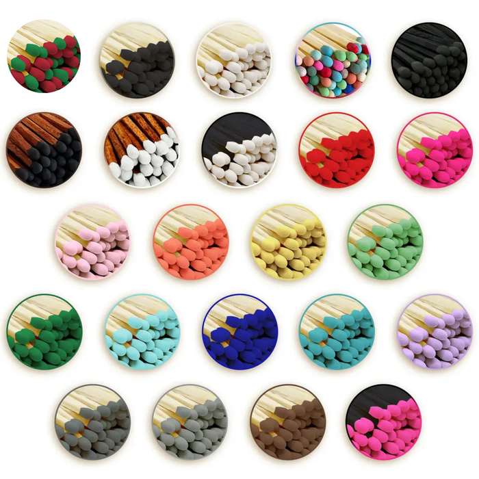 2" Matches in Mini Cloche - Various Colors