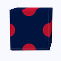 3" Dot, Navy & Red Napkins