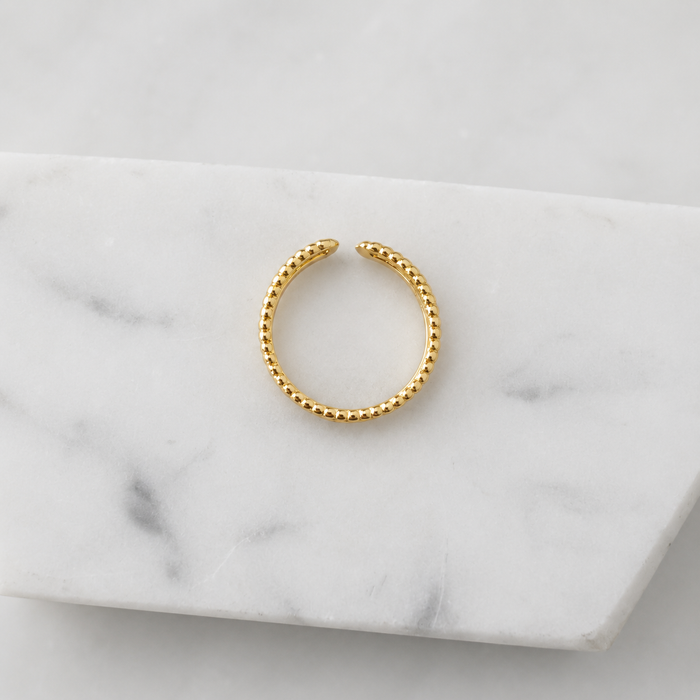 Adjustable Textured Duo Ring