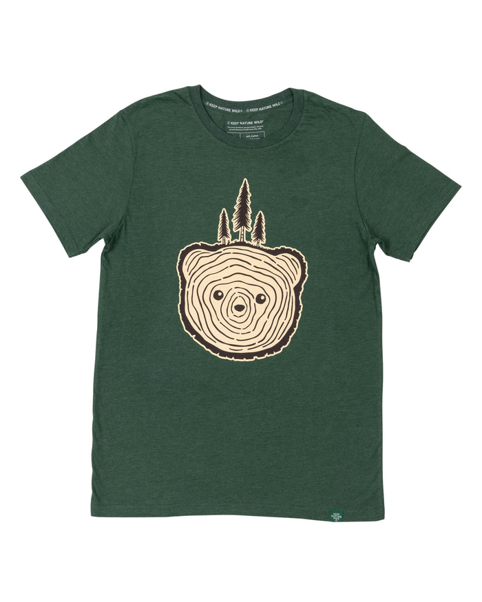 Bear Tree Unisex Tee | Heather Forest