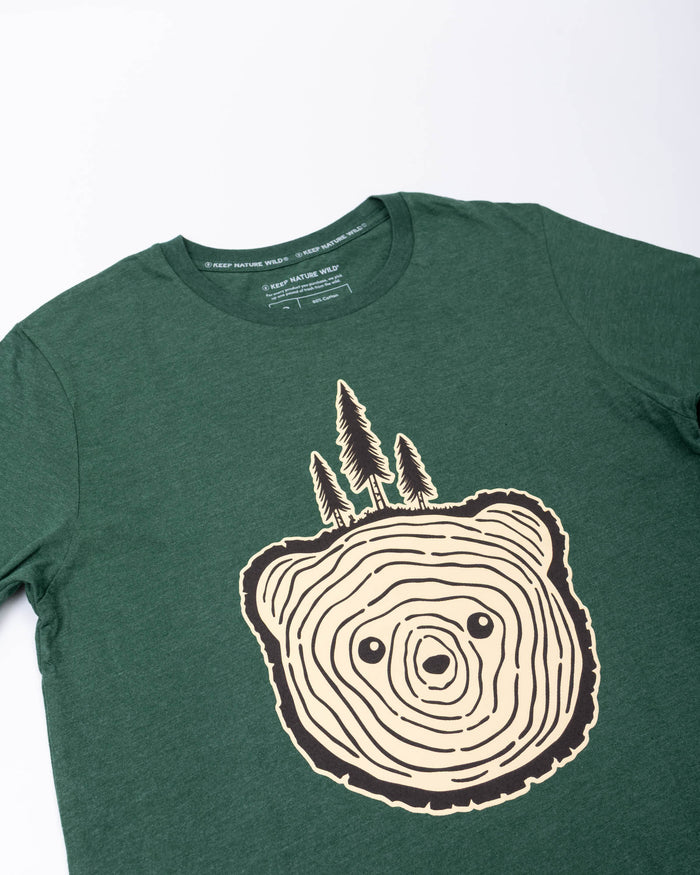 Bear Tree Unisex Tee | Heather Forest