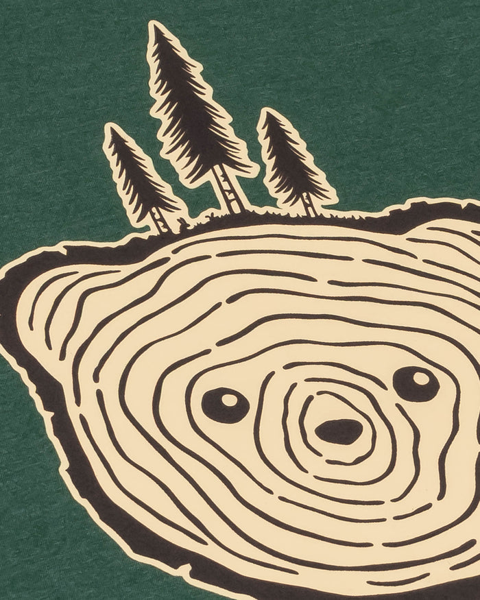 Bear Tree Unisex Tee | Heather Forest