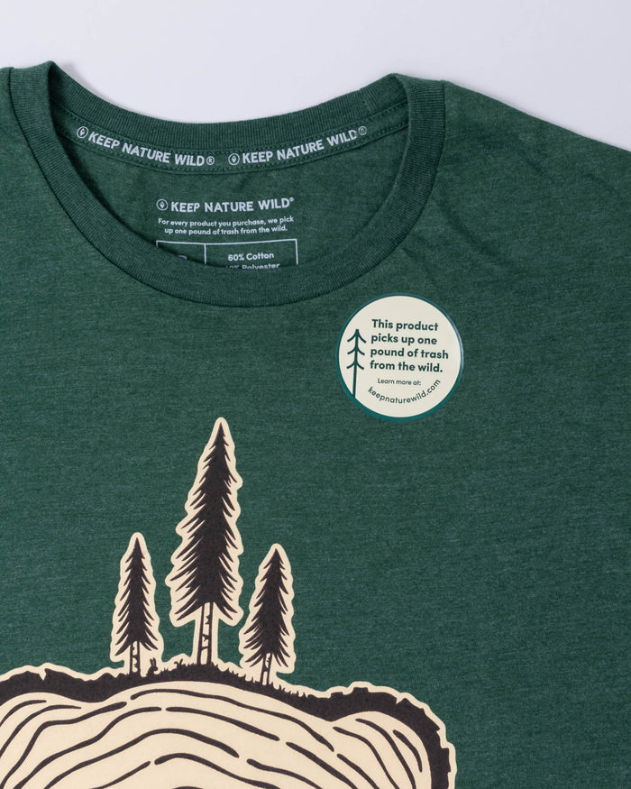Bear Tree Unisex Tee | Heather Forest