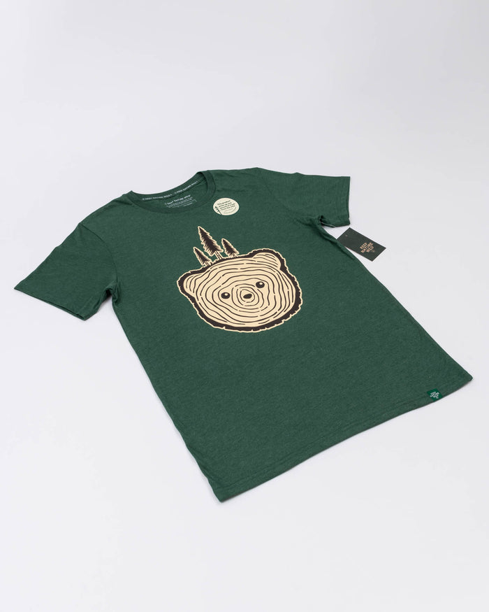 Bear Tree Unisex Tee | Heather Forest