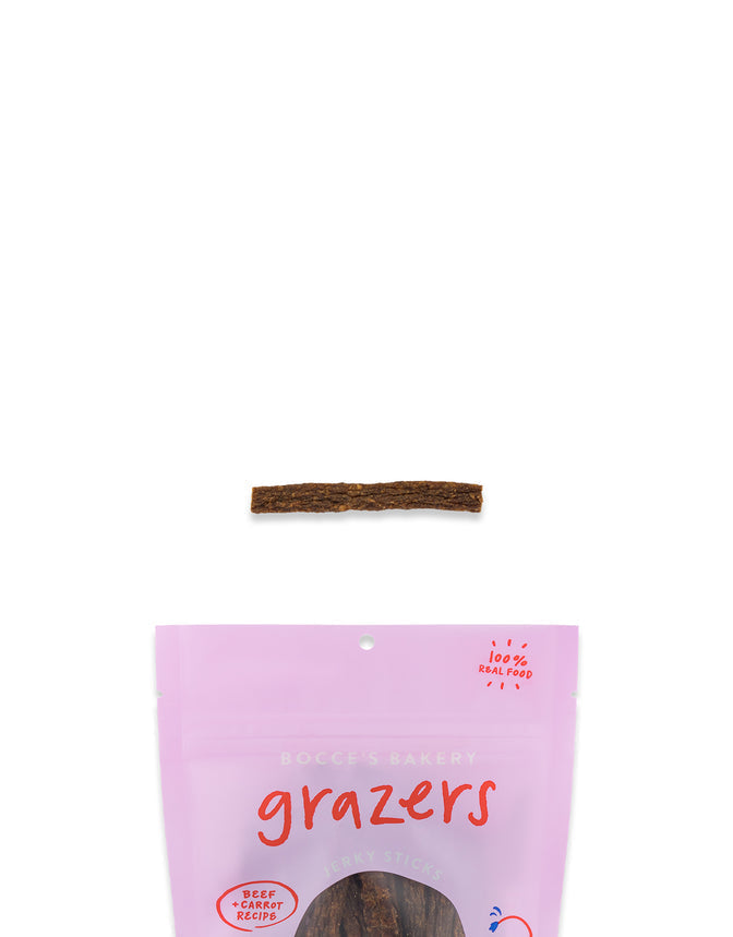 Bocce's Bakery Grazers Beef & Carrot Jerky Sticks