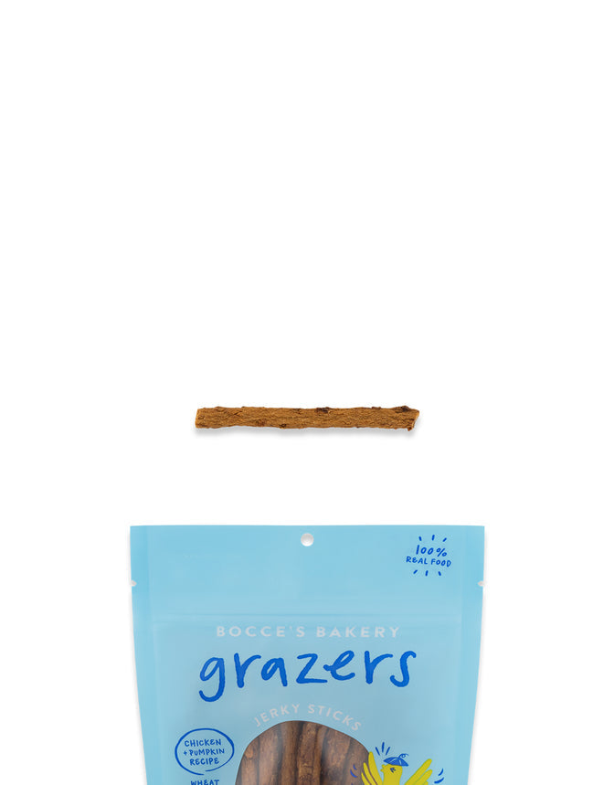 Bocce's Bakery Grazers Chicken & Pumpkin Jerky Sticks