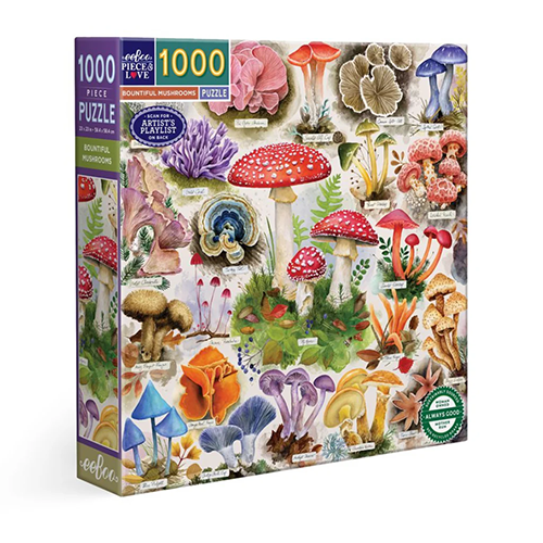 Bountiful Mushrooms 1000 pieces Puzzle
