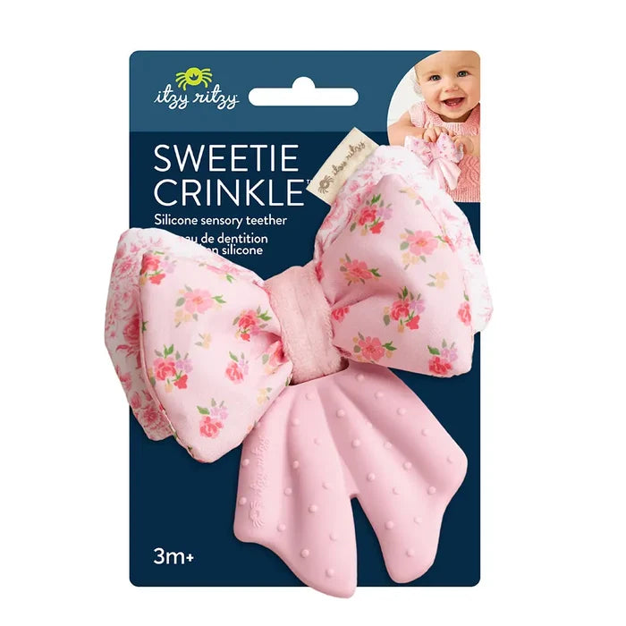 Bow Sweetie Crinkle Sensory Teether