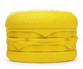 Bullymake Toss N Treat Cheeseburger Rubber Dog Toy