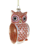 Calico Owl Ornament