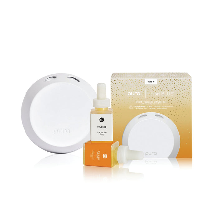 Capri Blue Pura Smart Home Diffuser Kit ~ Volcano & Pumpkin Dulce