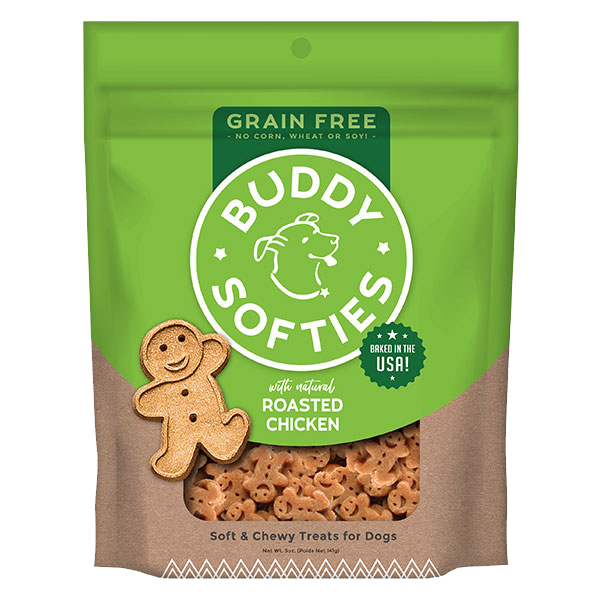 Cloud Star Buddy Biscuits Grain Free Soft & Chewy Dog Treats Roasted Chicken
