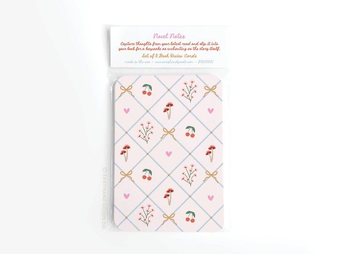 Coquette Novel Notes Book Review Card Set
