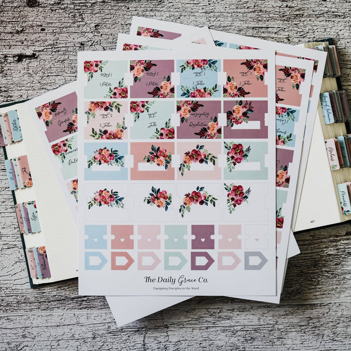Daily Grace Co. ~ Floral Bible Tabs