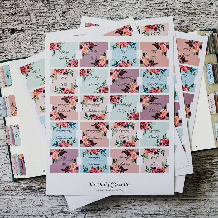 Daily Grace Co. ~ Floral Bible Tabs