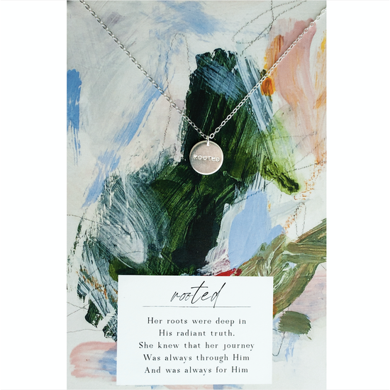 Dear Heart Stamped Disc Necklace ~ Storyteller Collection