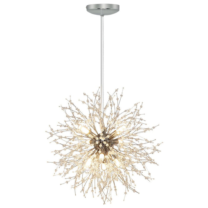 Depuley Chandeliers Crystal Pendant Light Fixture, Modern Chrome Dandelion Hanging Light , 8 / 9 / 12 Lights Firework Chandelier Lighting for Living Room, Dining Room, Kitchen Island, Hallway, G9 Bulbs - WS-FND82-40B 2 | DEPULEY