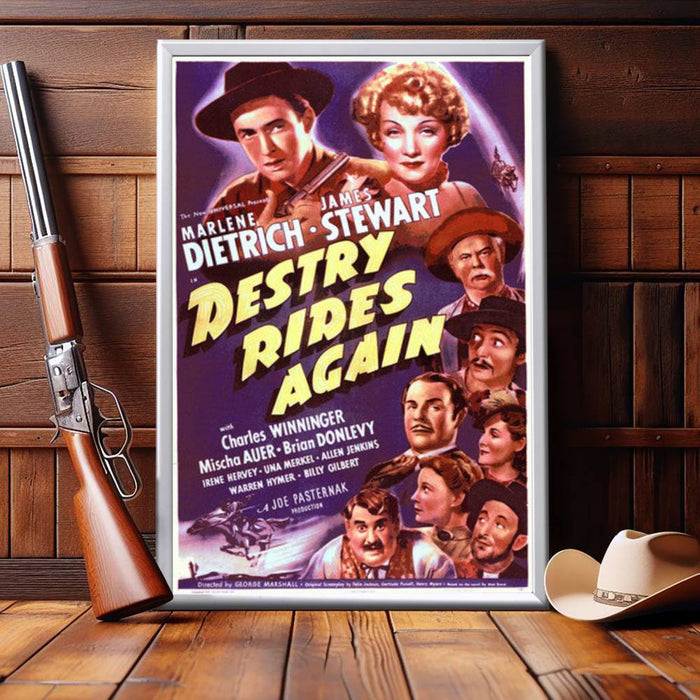 "Destry Rides Again" (1939) Framed Movie Poster