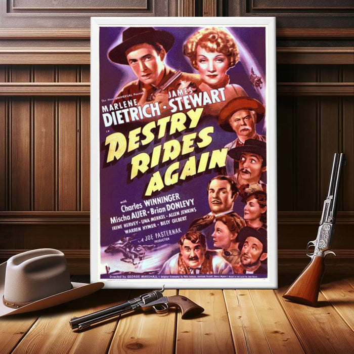 "Destry Rides Again" (1939) Framed Movie Poster