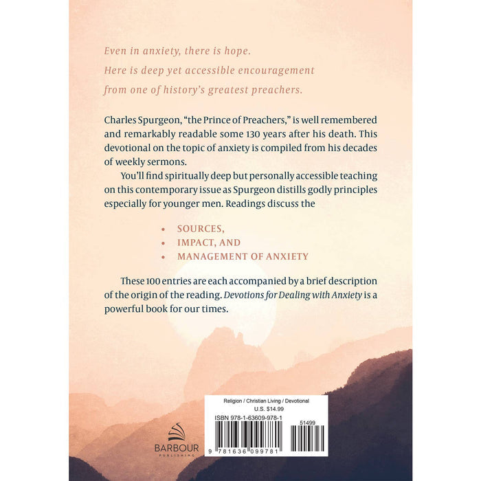 Devotions for Dealing with Anxiety: 100 meditations for men