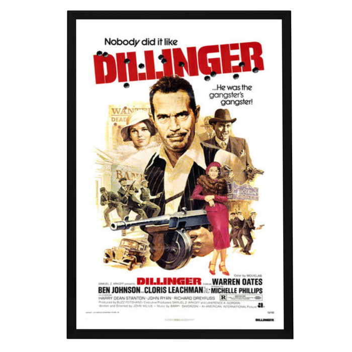"Dillinger" (1973) Framed Movie Poster