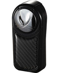 Dobrev 3 Triple Torch Cigar Lighter - Black and Carbon Fiber