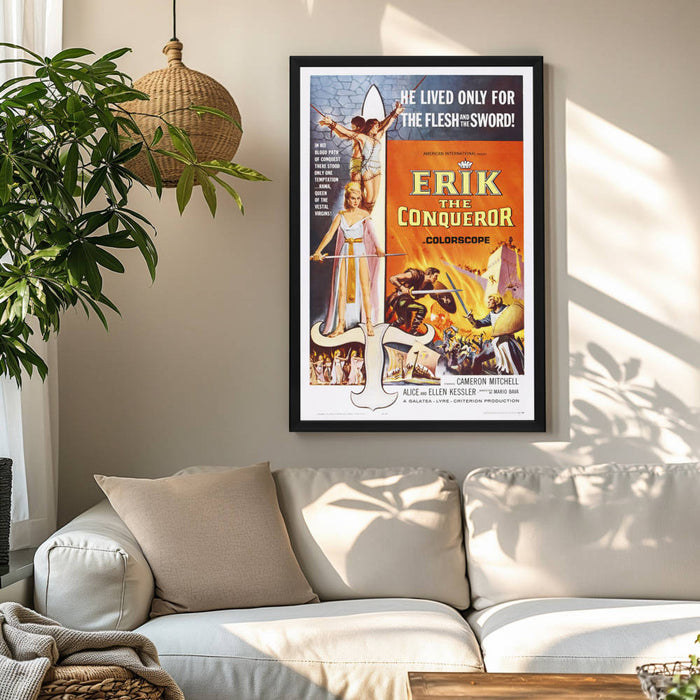 "Erik The Conqueror" (1961) Framed Movie Poster