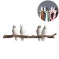 Evibooin Decor Wall Mounted Coat Rack | Birds On Tree Branch Hanger | for Coats, Hats, Keys, Towels, Clothes Storage Hanger (4 Hooks)