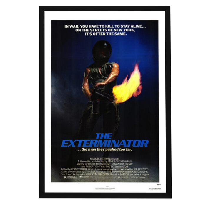 "Exterminator" (1980) Framed Movie Poster