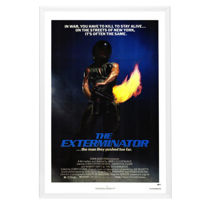 "Exterminator" (1980) Framed Movie Poster