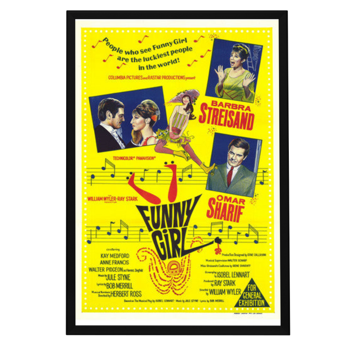 "Funny Girl" (1969) Framed Movie Poster