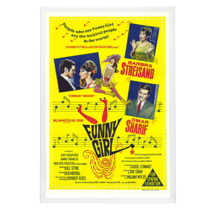 "Funny Girl" (1969) Framed Movie Poster
