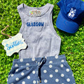 Glasgow Cropped Racer Back Tank Top