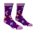 Happy Shrooms Wool Blend Crew Socks