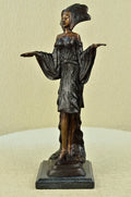 Hot Cast Exotic Woman Bronze Sculpture Hand Made Masterpiece Collector