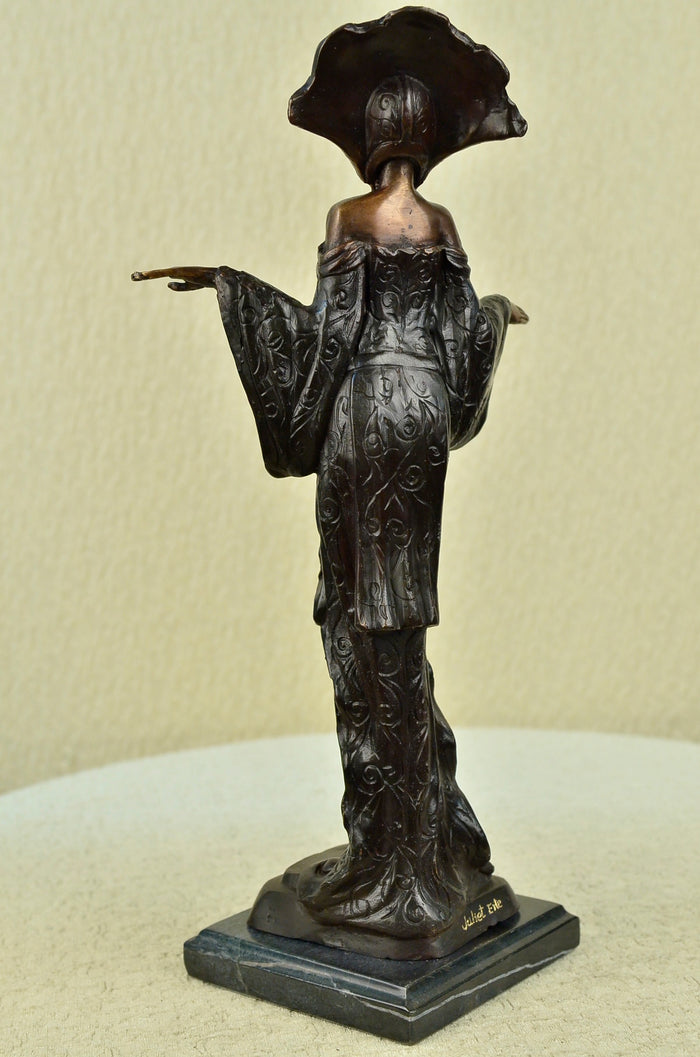 Hot Cast Exotic Woman Bronze Sculpture Hand Made Masterpiece Collector