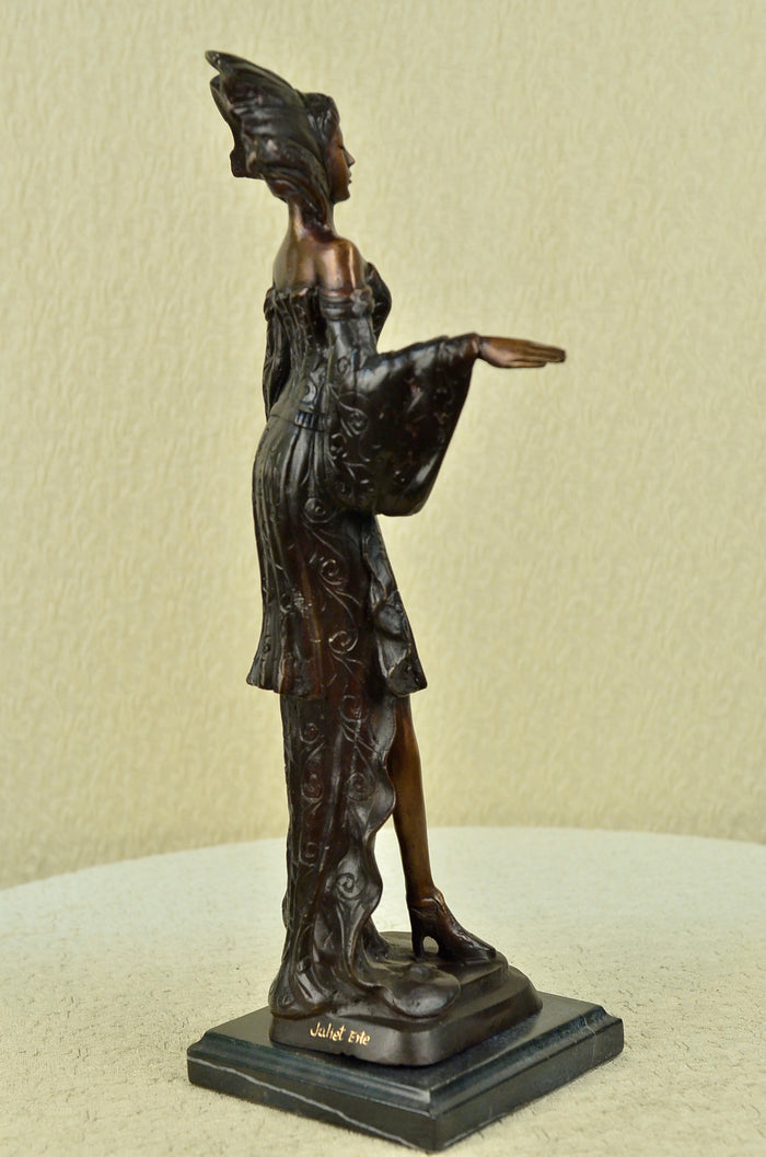 Hot Cast Exotic Woman Bronze Sculpture Hand Made Masterpiece Collector