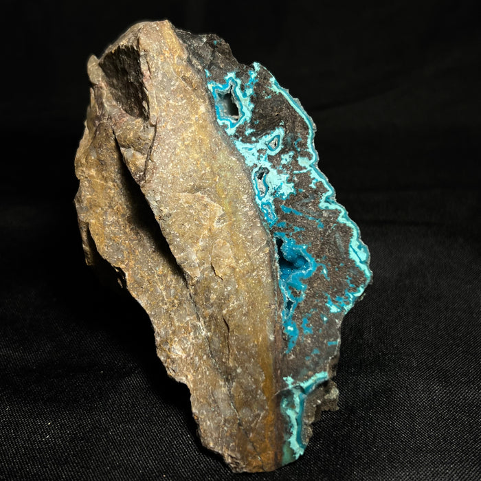 Gorgeous Blue Chrysocolla, Kolwezi Mining District, Lualaba, Democratic Republic of Congo, Africa