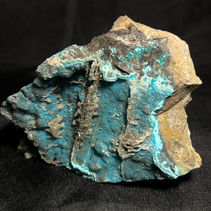 Gorgeous Blue Chrysocolla, Kolwezi Mining District, Lualaba, Democratic Republic of Congo, Africa