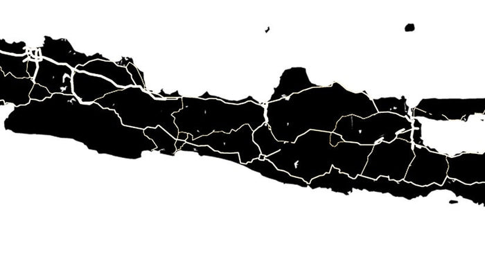 Indonesia Map Poster