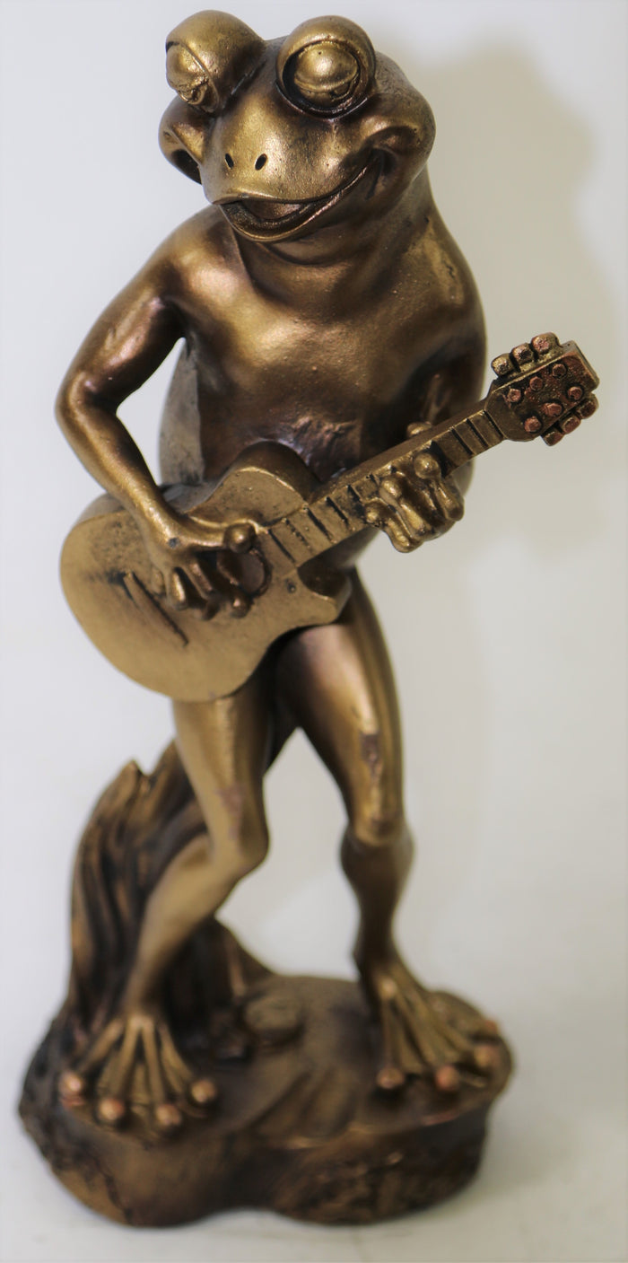 JAZZ BLUES COLLECTION - Frog Guitar Player Statues Sculptures Home Decor DEAL