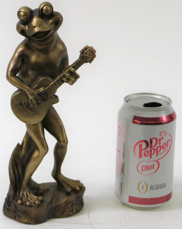 JAZZ BLUES COLLECTION - Frog Guitar Player Statues Sculptures Home Decor DEAL