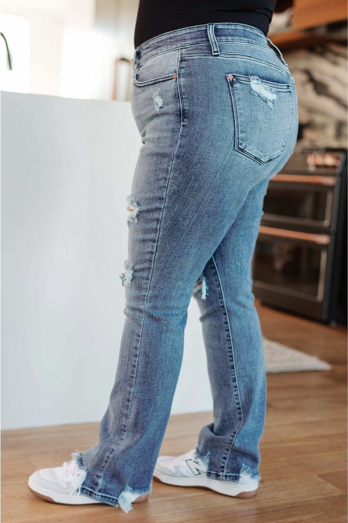 Judy Blue O'Hara Destroyed Straight Jeans -