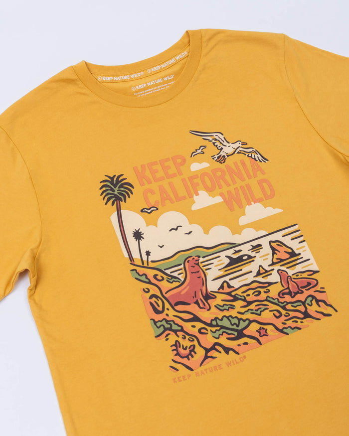 Keep California Wild Unisex Tee | Mustard
