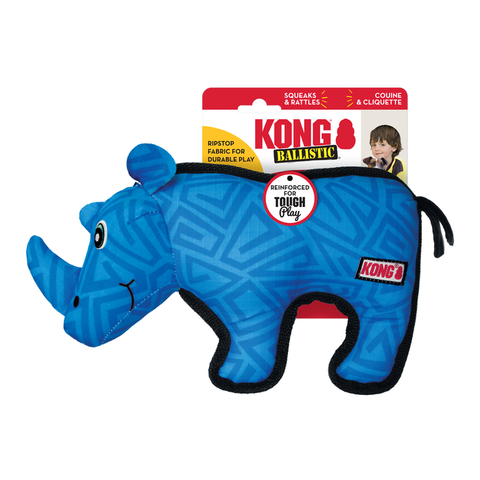 KONG Ballistic Rhino Dog Toy