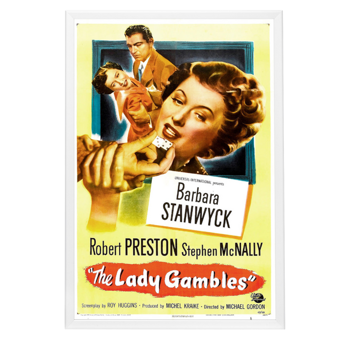 "Lady Gambles" (1949) Framed Movie Poster
