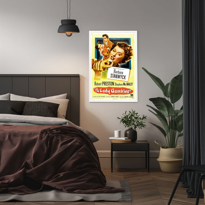 "Lady Gambles" (1949) Framed Movie Poster