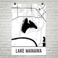 Lake Manawa IA Art and Maps