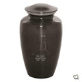 Large/Adult 200 Cubic Inch Custom Engraved Metal Lighthouse Cremation Urn