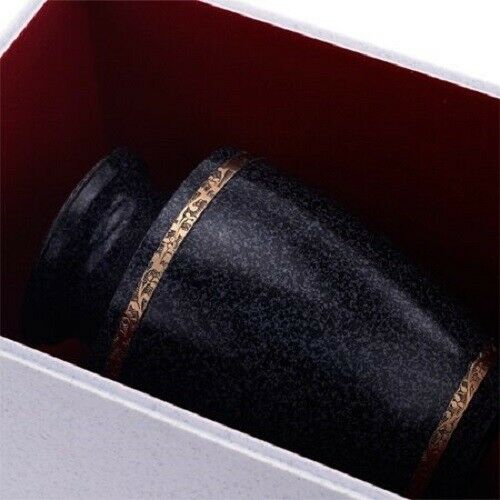 Large/Adult Gold Polymer Single Funeral Cremation Urn Burial Vault